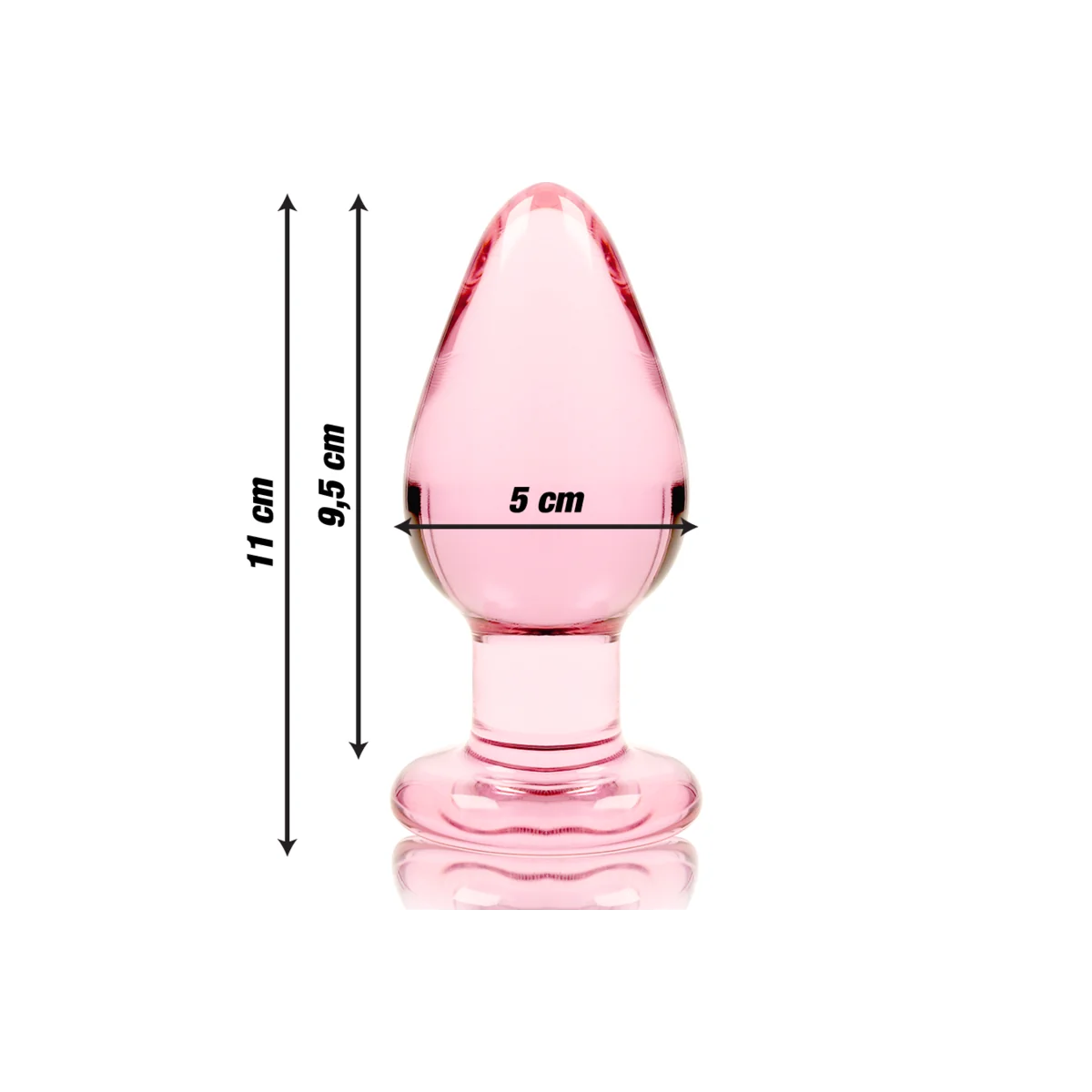 Modell 3 Analplug Borosilikatglas Rosa 11 cm -O- 5 cm von Nebula Series By Ibiza kaufen | Fesselliebe