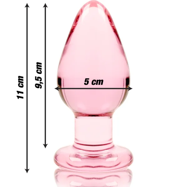 Modell 3 Analplug Borosilikatglas Rosa 11 cm -O- 5 cm von Nebula Series By Ibiza kaufen | Fesselliebe