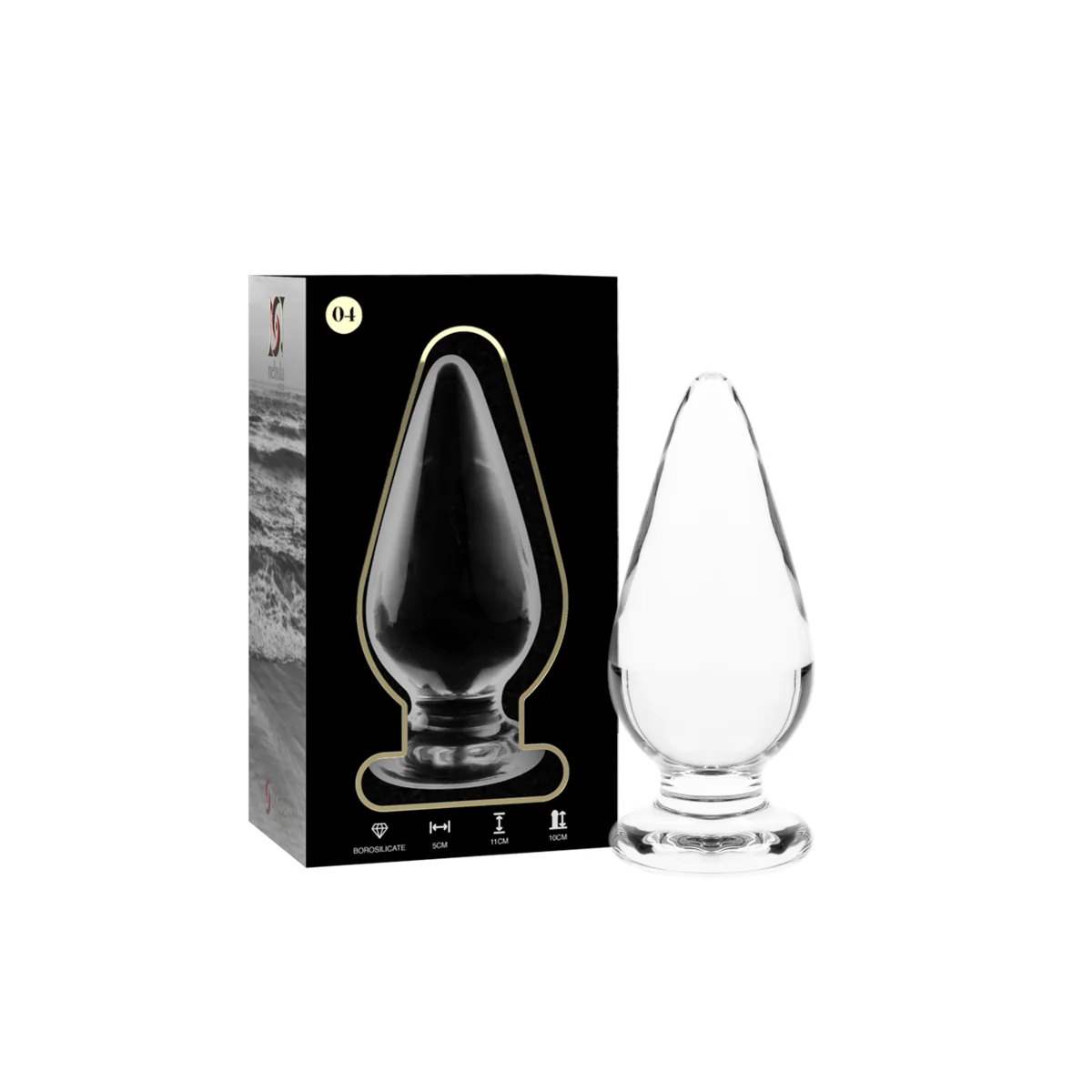 Modell 4 Analplug Borosilikatglas Klar 11 cm -O- 5 cm von Nebula Series By Ibiza kaufen | Fesselliebe