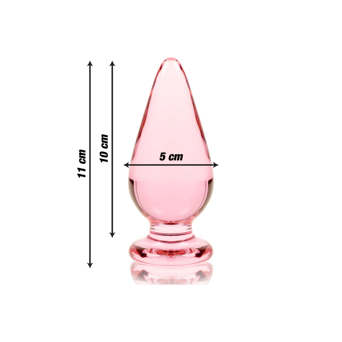 Modell 4 Analplug Borosilikatglas Rosa 11 cm -O- 5 cm von Nebula Series By Ibiza kaufen | Fesselliebe