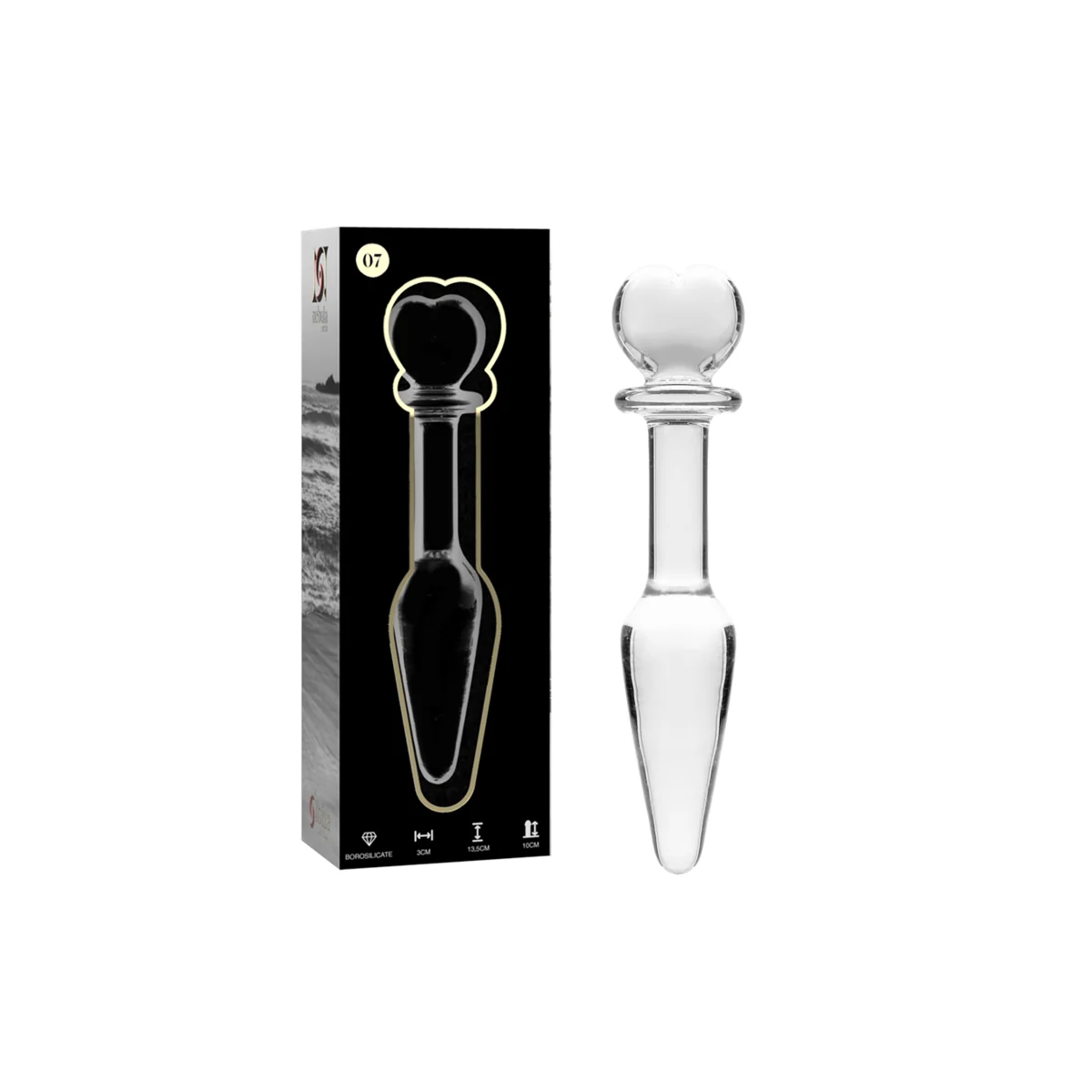 Modell 7 Analplug Borosilikatglas Klar 13.5 cm -O- 3 cm von Nebula Series By Ibiza kaufen | Fesselliebe