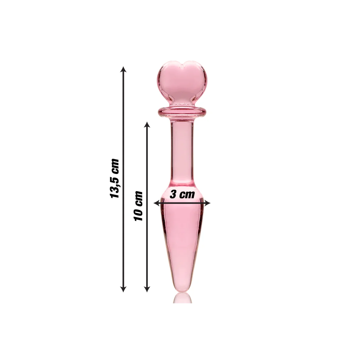 Modell 7 Analplug Borosilikatglas Rosa 13.5 cm -O- 3 cm von Nebula Series By Ibiza kaufen | Fesselliebe
