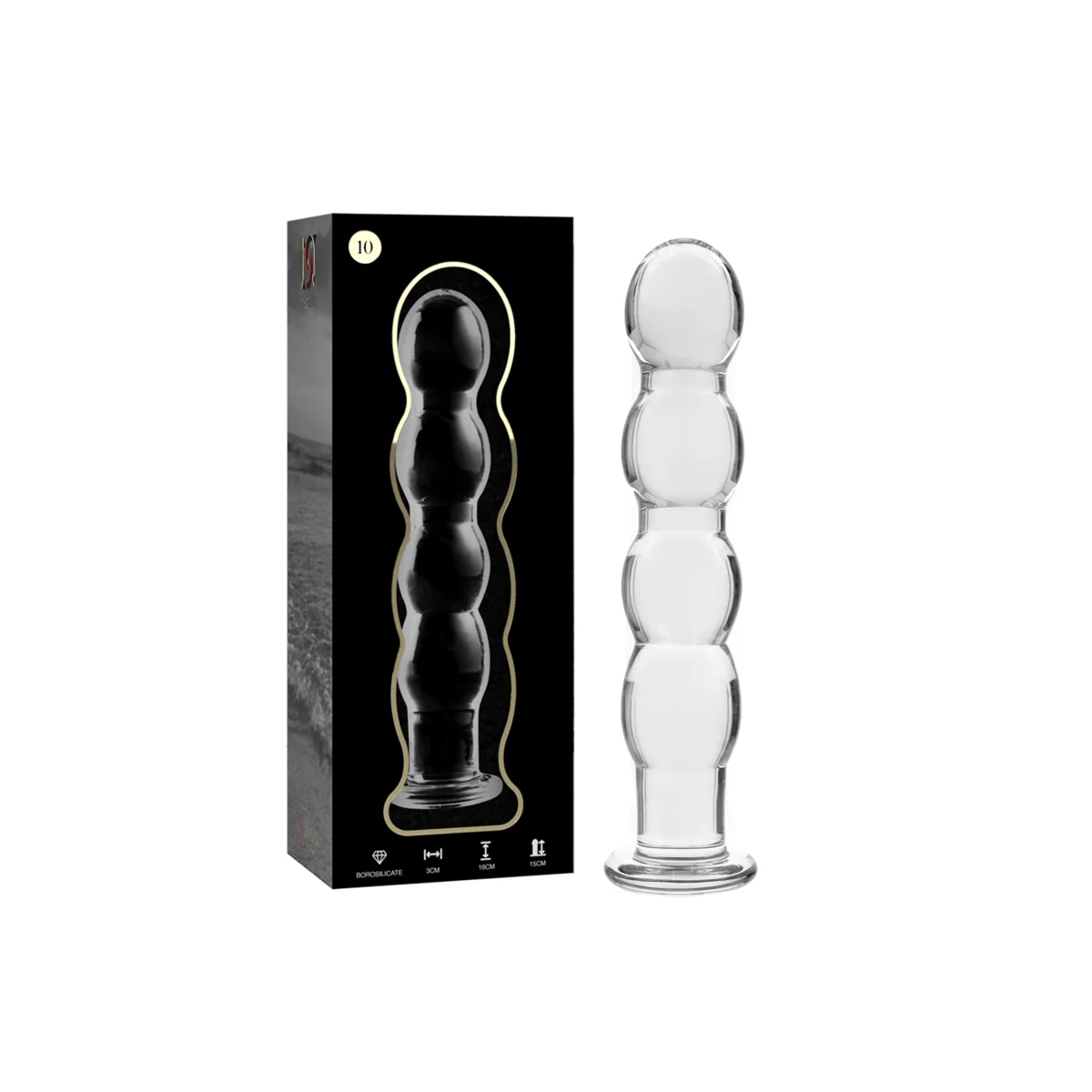Modell 10 Dildo Borosilikatglas Klar 16.5 cm -O- 3.5 cm von Nebula Series By Ibiza kaufen | Fesselliebe