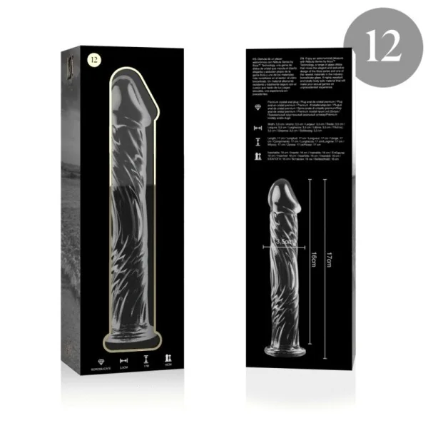 Modell 12 Dildo Borosilikatglas Klar 17 cm -O- 3.5 cm von Nebula Series By Ibiza kaufen | Fesselliebe