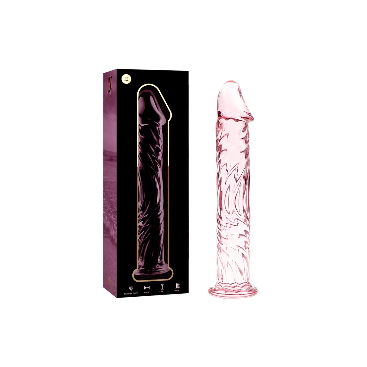 Modell 12 Dildo Borosilikatglas Rosa 17 cm -O- 3.5 cm von Nebula Series By Ibiza kaufen | Fesselliebe