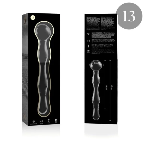 Modell 13 Dildo Borosilikatglas Klar 18 cm -O- 3.5 cm von Nebula Series By Ibiza kaufen | Fesselliebe