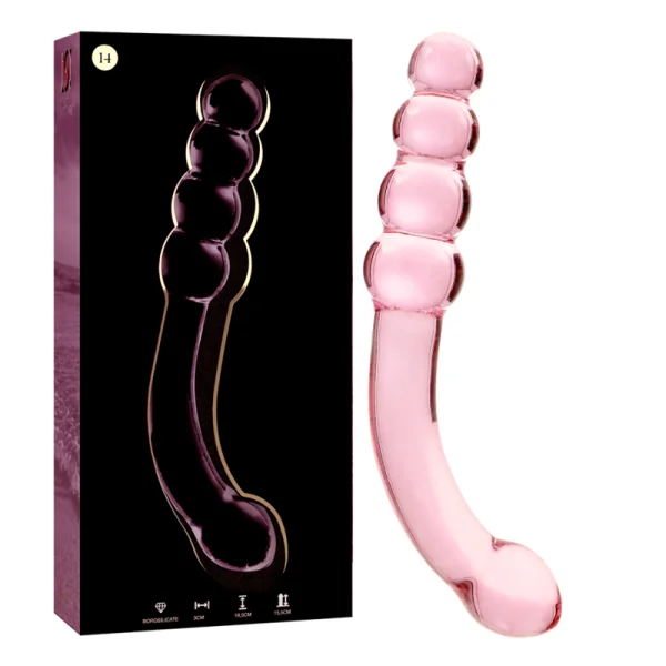 Modell 14 Dildo Borosilikatglas Rosa 18.5 cm -O- 3 cm von Nebula Series By Ibiza kaufen | Fesselliebe