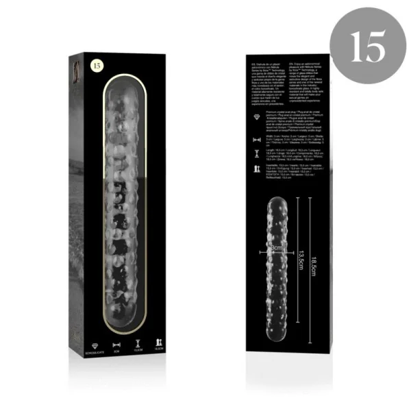 Modell 15 Dildo Borosilikatglas Klar 18.5 cm -O- 3 cm von Nebula Series By Ibiza kaufen | Fesselliebe