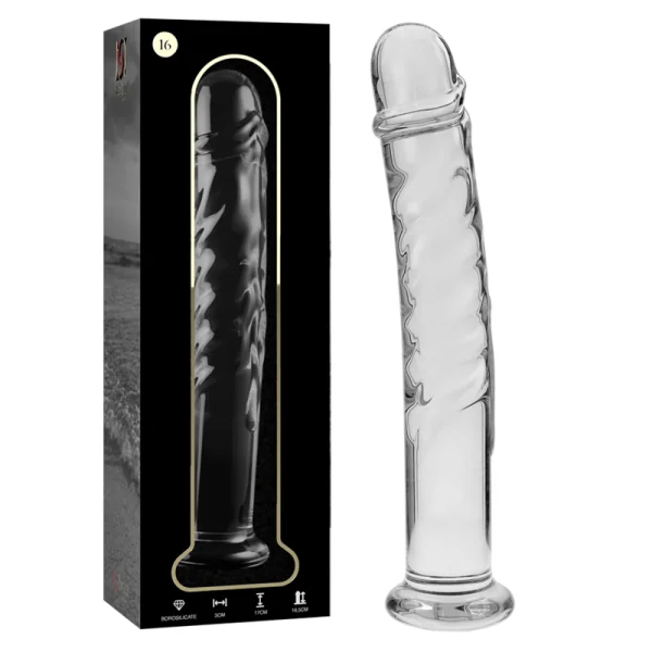 Modell 16 Dildo Borosilikatglas Klar 18.5 cm -O- 3 cm von Nebula Series By Ibiza kaufen | Fesselliebe