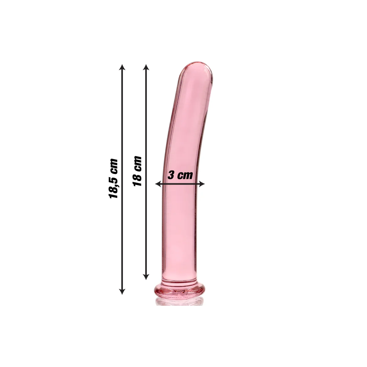Modell 17 Dildo Borosilikatglas Rosa 18.5 cm -O- 3 cm von Nebula Series By Ibiza kaufen | Fesselliebe