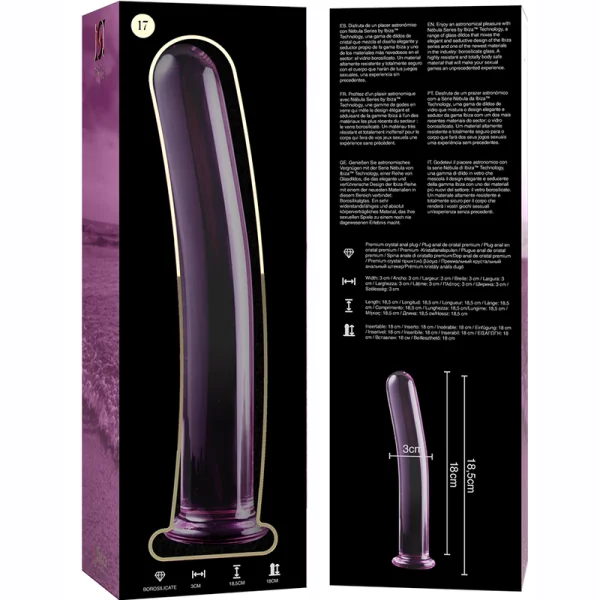 Modell 17 Dildo Borosilikatglas Rosa 18.5 cm -O- 3 cm von Nebula Series By Ibiza kaufen | Fesselliebe