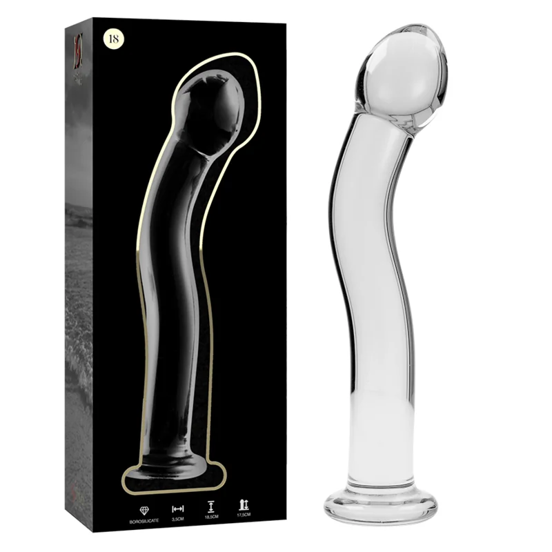 Modell 18 Dildo Borosilikatglas Klar 18.5 cm -O- 3.5 cm von Nebula Series By Ibiza kaufen | Fesselliebe