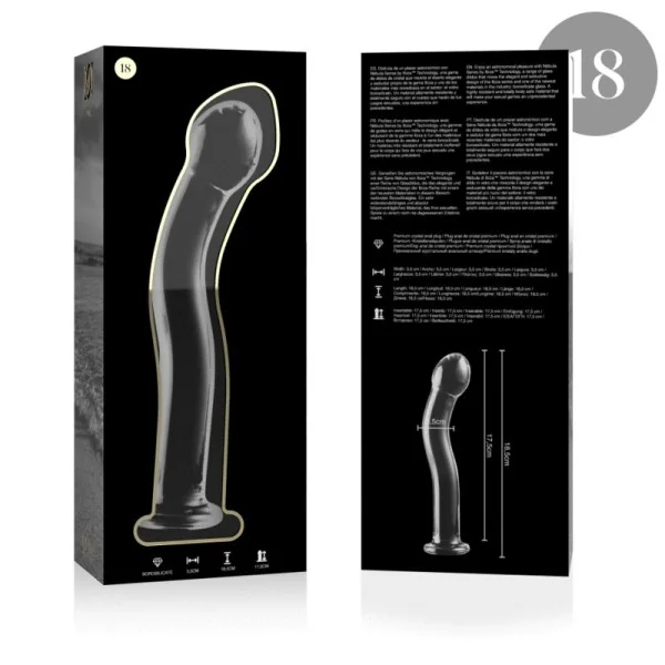 Modell 18 Dildo Borosilikatglas Klar 18.5 cm -O- 3.5 cm von Nebula Series By Ibiza kaufen | Fesselliebe