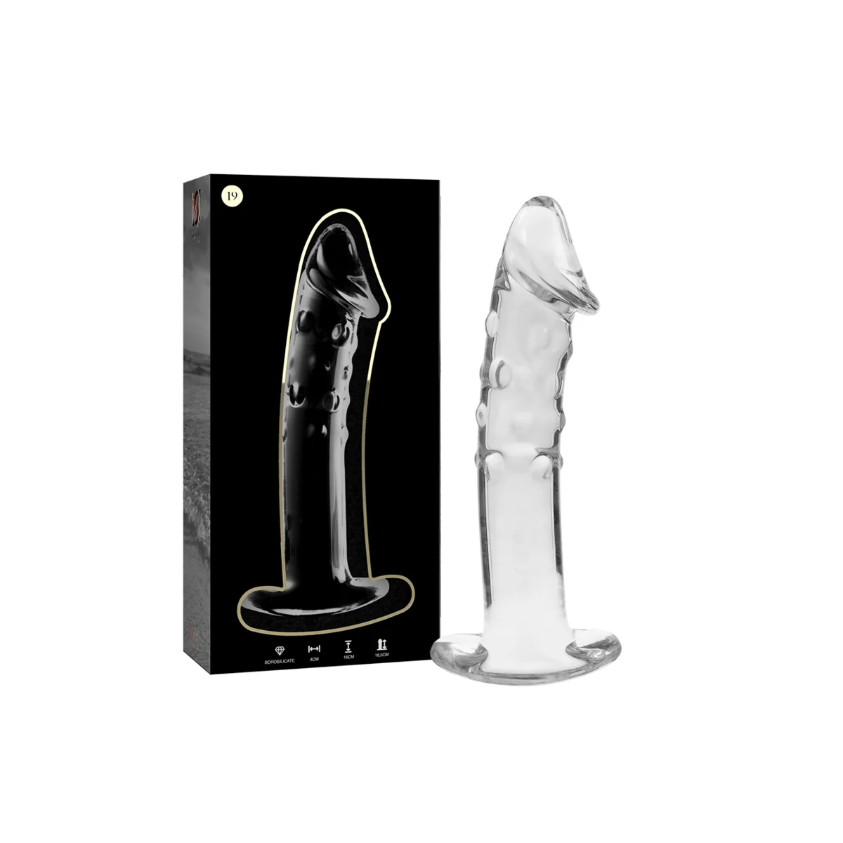 Modell 19 Dildo Borosilikatglas Klar 18.5 cm -O- 4 cm von Nebula Series By Ibiza kaufen | Fesselliebe