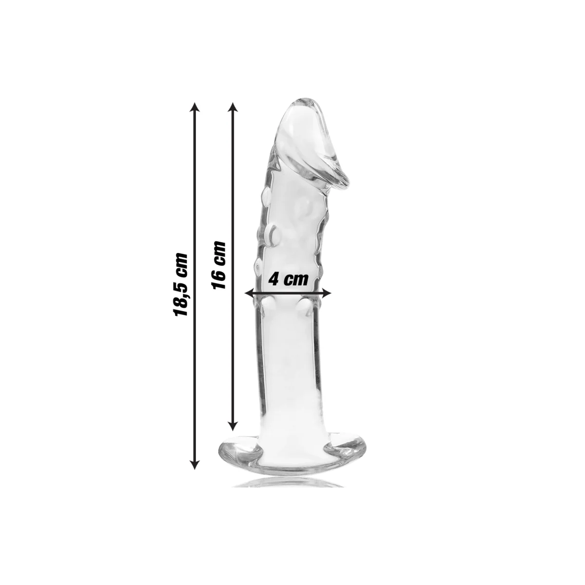 Modell 19 Dildo Borosilikatglas Klar 18.5 cm -O- 4 cm von Nebula Series By Ibiza kaufen | Fesselliebe