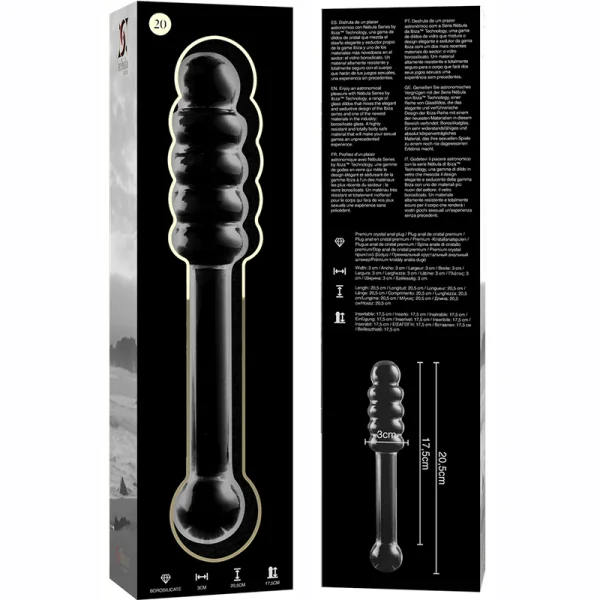 Modell 20 Dildo Borosilikatglas Klar 20.5 cm -O- 3 cm von Nebula Series By Ibiza kaufen | Fesselliebe