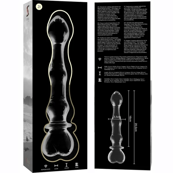 Modell 21 Dildo Borosilikatglas Klar 20.5 cm -O- 3.5 cm von Nebula Series By Ibiza kaufen | Fesselliebe