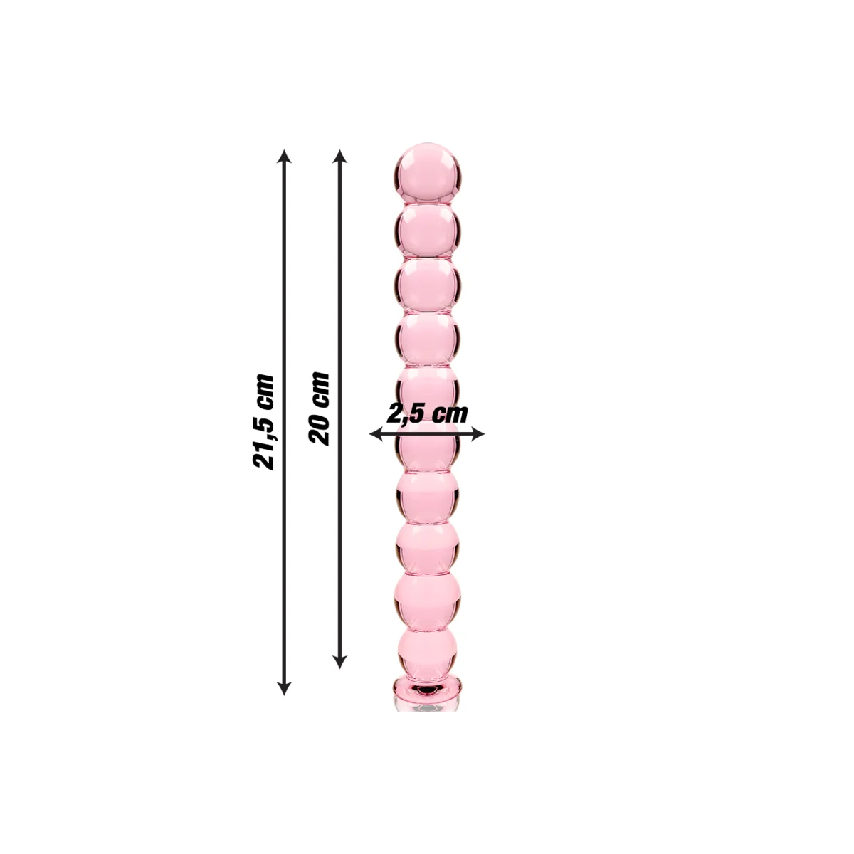 Modell 22 Dildo Borosilikatglas Rosa 21.5 cm -O- 2.5 cm von Nebula Series By Ibiza kaufen | Fesselliebe