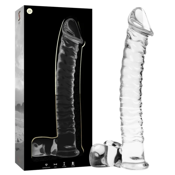 Modell 23 Dildo Borosilikatglas Klar 21.5 cm -O- 4 cm von Nebula Series By Ibiza kaufen | Fesselliebe