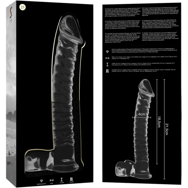 Modell 23 Dildo Borosilikatglas Klar 21.5 cm -O- 4 cm von Nebula Series By Ibiza kaufen | Fesselliebe