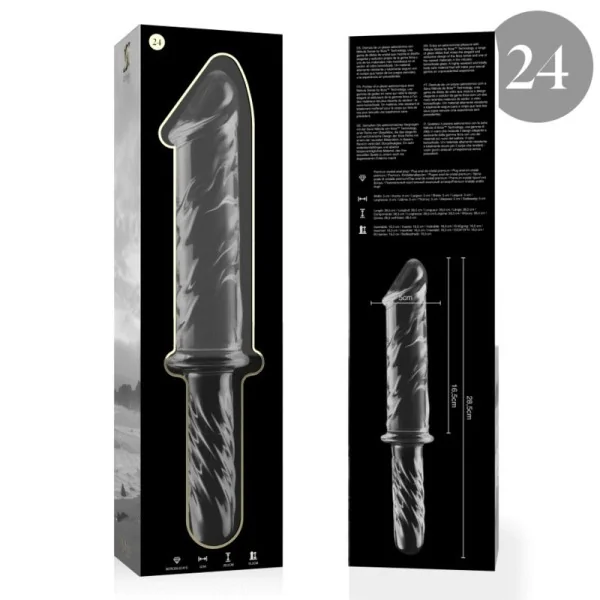 Modell 24 Dildo Borosilikatglas Klar 28.5 cm -O- 5 cm von Nebula Series By Ibiza kaufen | Fesselliebe