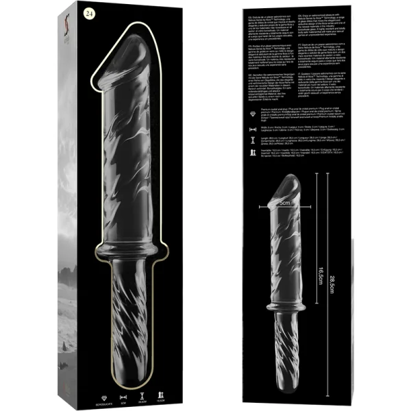 Modell 24 Dildo Borosilikatglas Klar 28.5 cm -O- 5 cm von Nebula Series By Ibiza kaufen | Fesselliebe