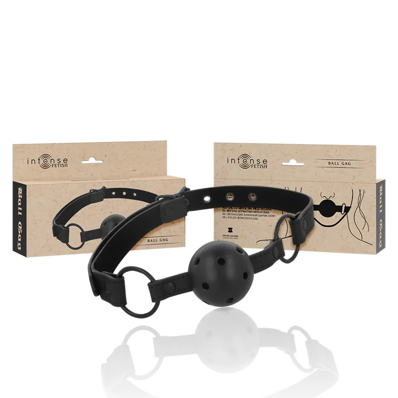 Fetish Ballknebel aus Veganem Leder von Intense Fetish kaufen | Fesselliebe