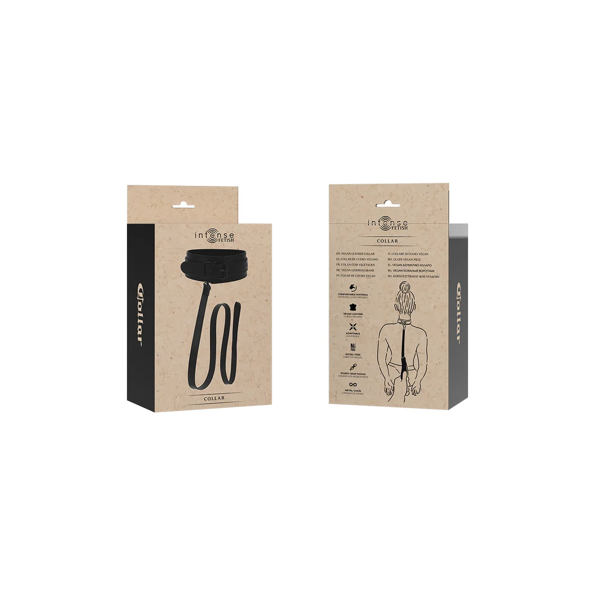 Fetish Veganes Lederhalsband von Intense Fetish kaufen | Fesselliebe