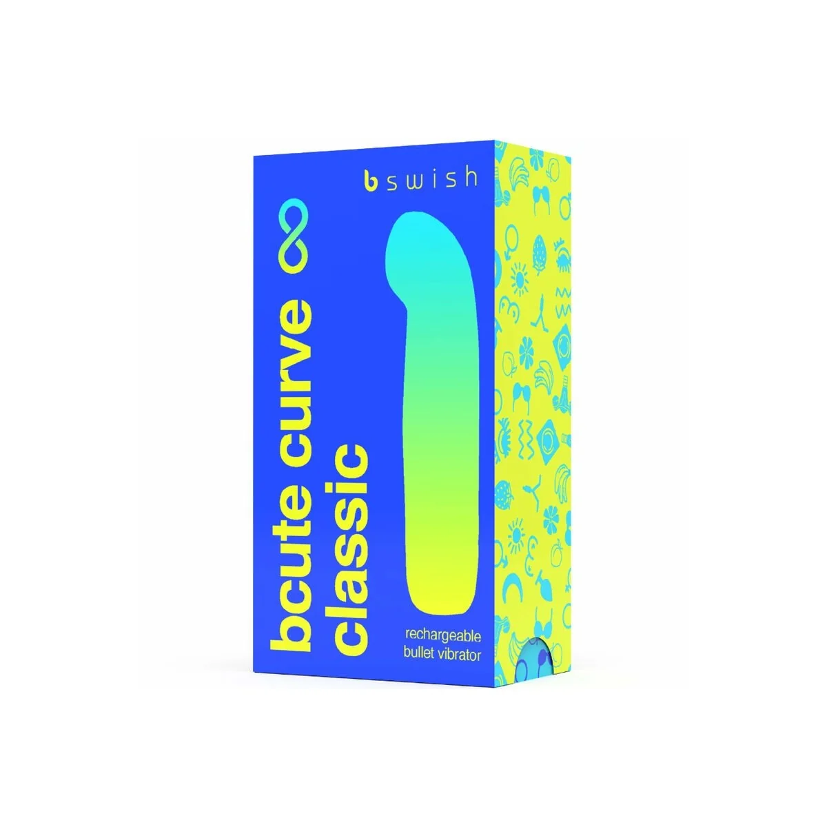 Bcute Curve Infinite Klassischer wiederaufladbarer Vibrator aus Blauem Silikon von B Swish kaufen | Fesselliebe