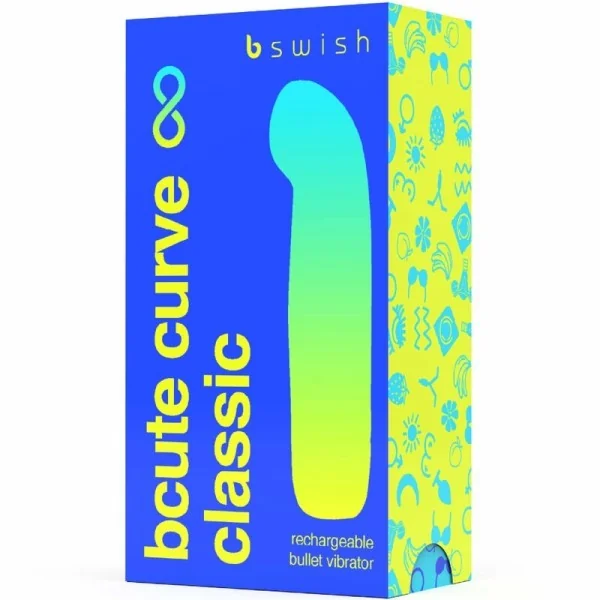Bcute Curve Infinite Klassischer wiederaufladbarer Vibrator aus Blauem Silikon von B Swish kaufen | Fesselliebe