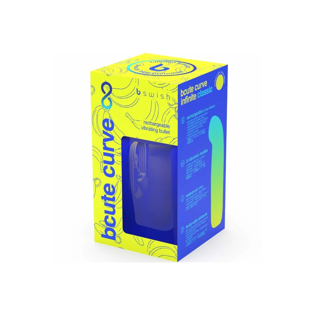 Bcute Curve Infinite Classic Limited Edition wiederaufladbarer Silikonvibrator Gelb von B Swish kaufen | Fesselliebe