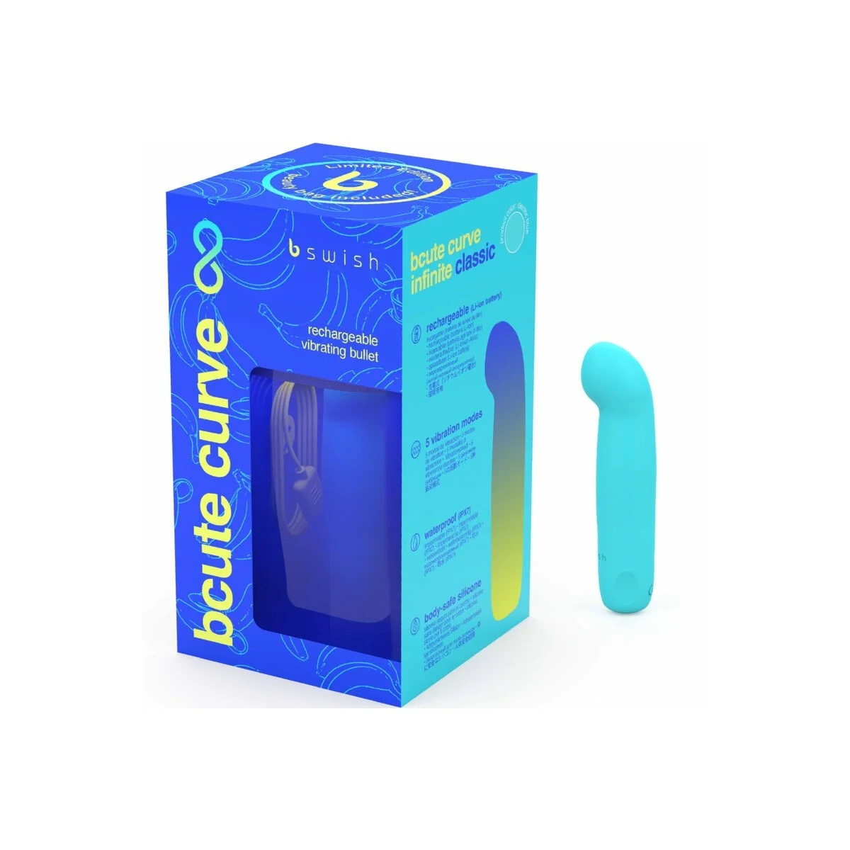 Bcute Curve Infinite Classic Limited Edition Blauer Silikon-Vibrator von B Swish kaufen | Fesselliebe