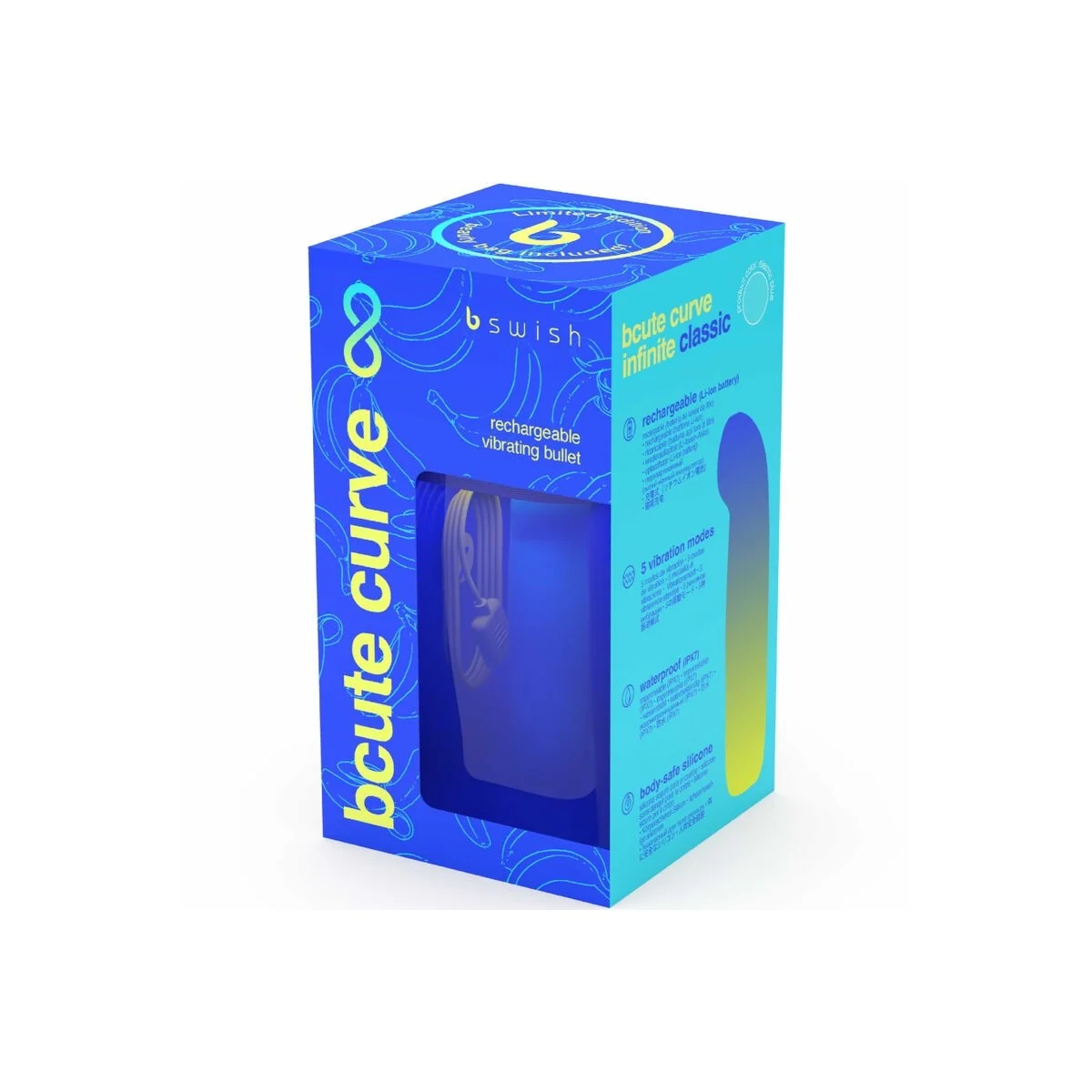 Bcute Curve Infinite Classic Limited Edition Blauer Silikon-Vibrator von B Swish kaufen | Fesselliebe