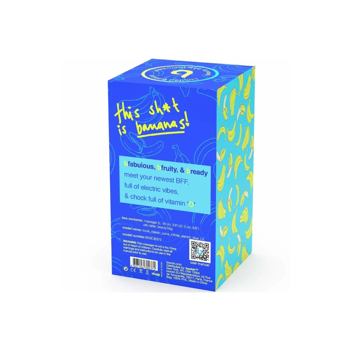 Bcute Curve Infinite Classic Limited Edition Blauer Silikon-Vibrator von B Swish kaufen | Fesselliebe