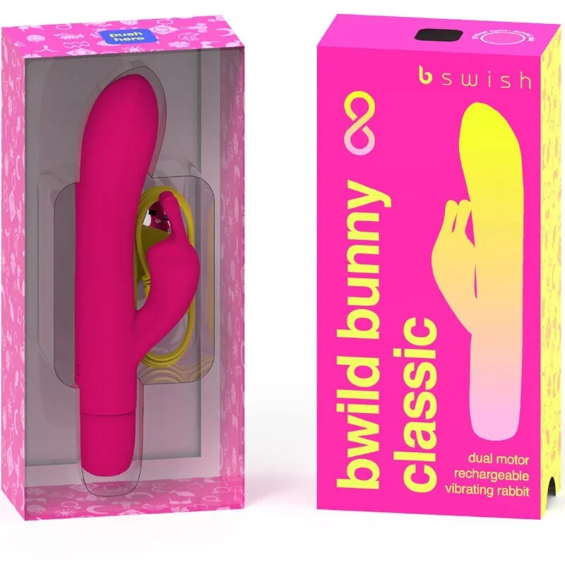 Bwild Bunny Infinite Klassischer wiederaufladbarer Vibrator Rosa Silikon von B Swish kaufen | Fesselliebe 2