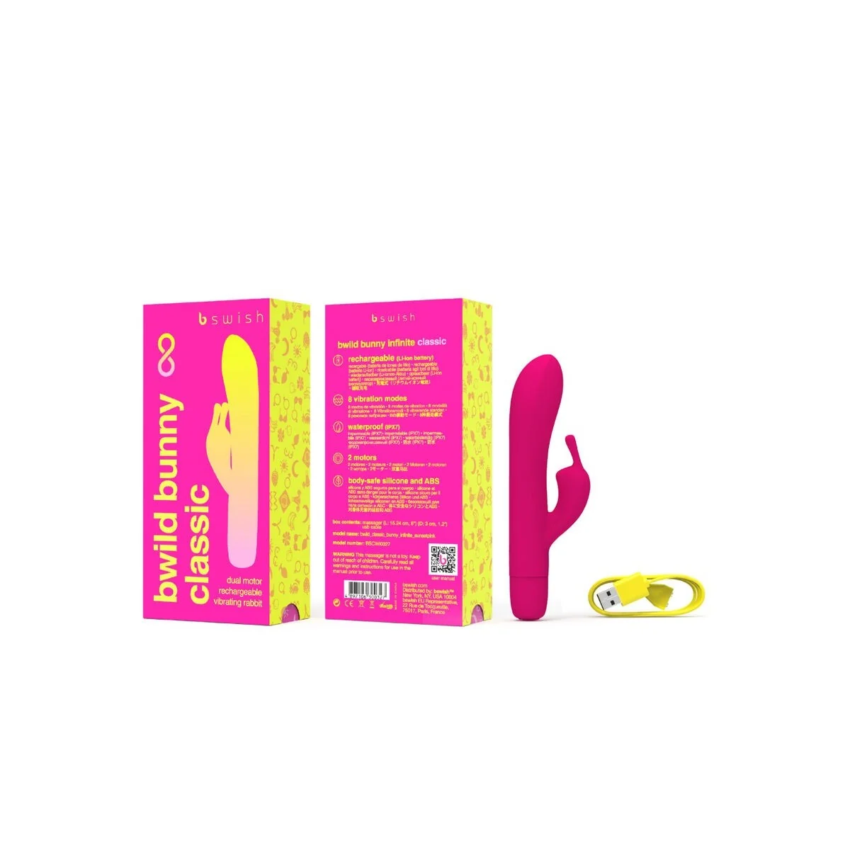 Bwild Bunny Infinite Klassischer wiederaufladbarer Vibrator Rosa Silikon von B Swish kaufen | Fesselliebe