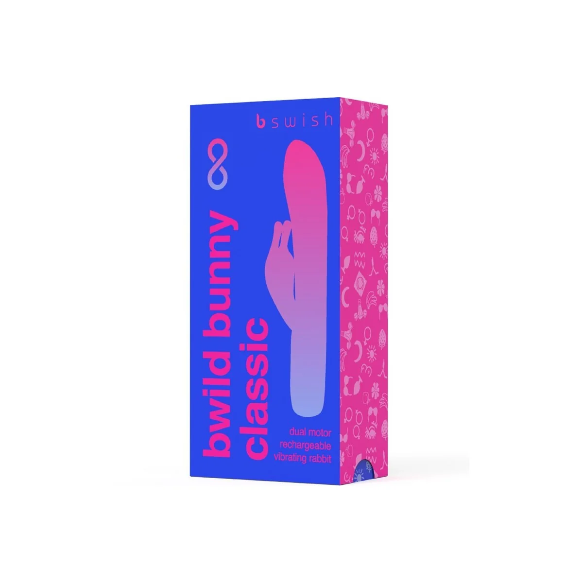 Bwild Bunny Infinite Klassischer wiederaufladbarer Vibrator aus Blauem Silikon von B Swish kaufen | Fesselliebe