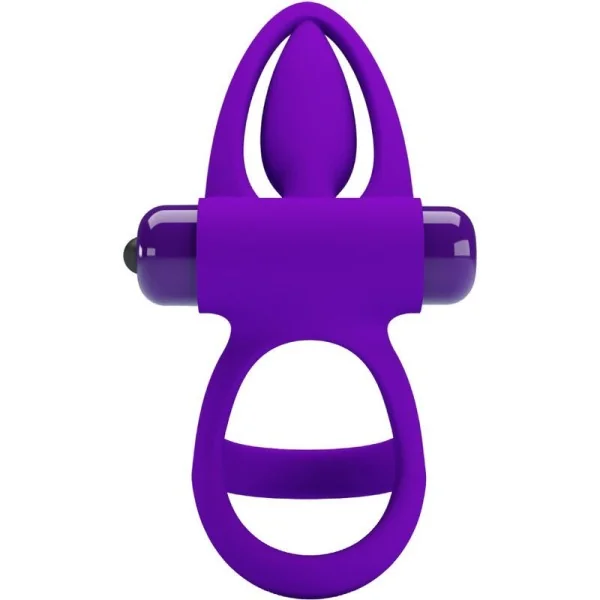 Vibratorring 10 Vibrationen Lila Silikon von Pretty Love Male kaufen | Fesselliebe