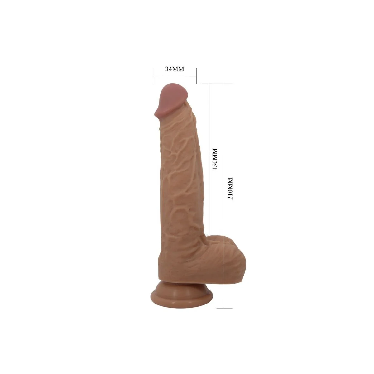 Jonathan Silikondildo 3 Vibrationen + 3 Einführmassnahmen mit Fernbedienung 21 cm von Pretty Love High Grade kaufen | Fesselliebe