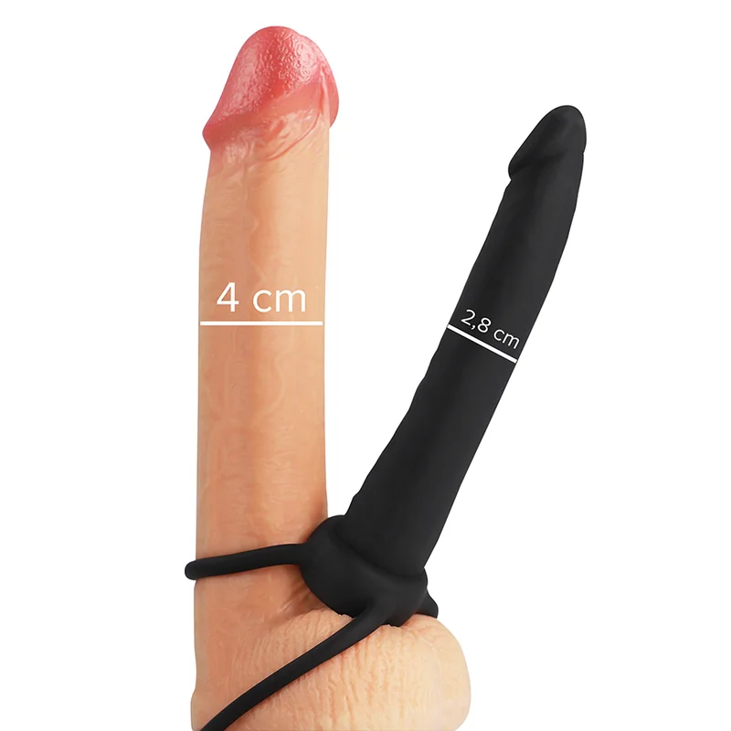 Cobi Onyx Anal Dildo mit Schwanz- und Hodenring 13 cm Silikon von Mythology Fantasy Dildo kaufen | Fesselliebe 2