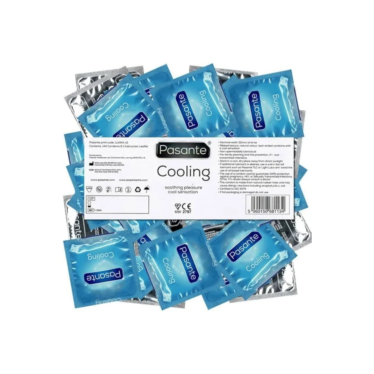 Kondome, Beutel mit Kühleffekt, 144 Stück von Pasante kaufen | Fesselliebe