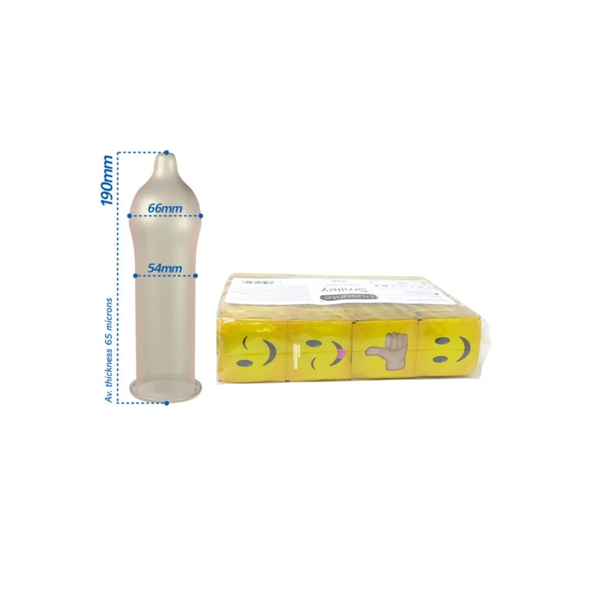 Kondome Smiley Beutel 144 Stück von Pasante kaufen | Fesselliebe