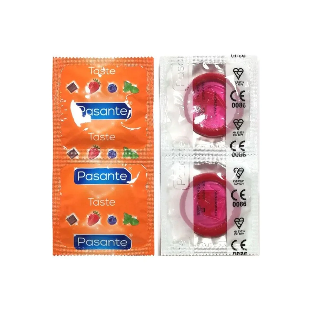Kondome Geschmack Erdbeere Beutel 144 Stück von Pasante kaufen | Fesselliebe