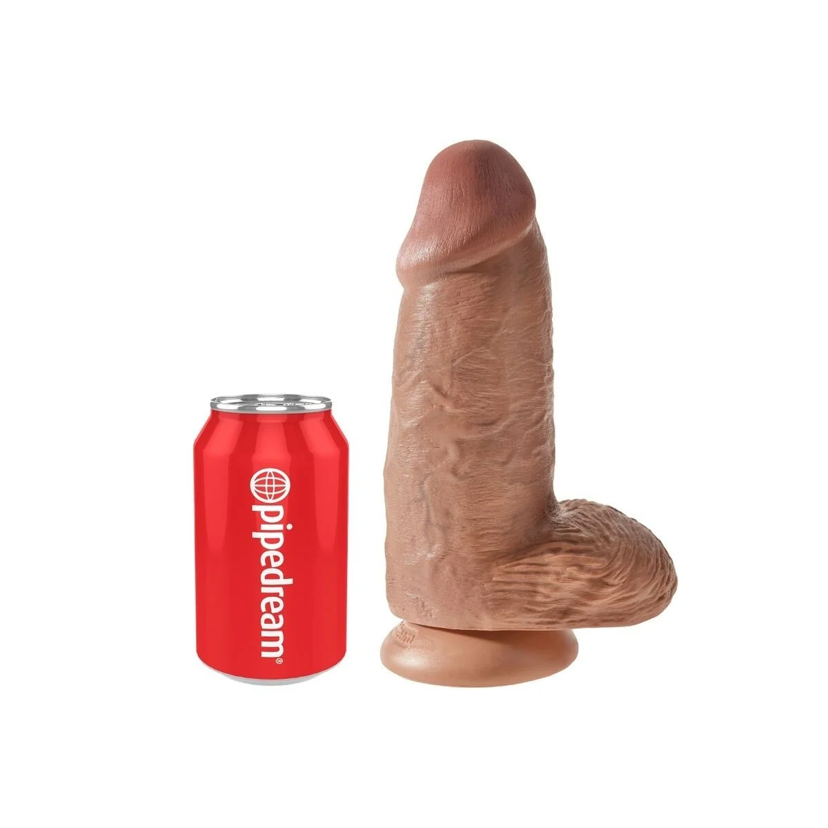 Polliger realistischer Penis 23 cm Karamell von King Cock kaufen | Fesselliebe
