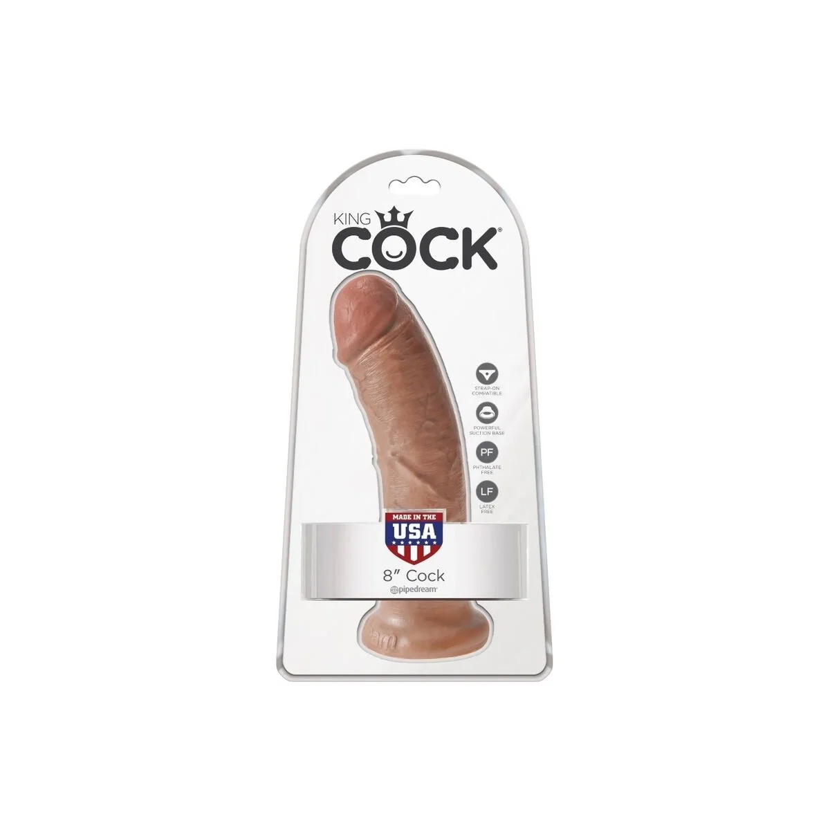 Realistischer Penis 19.5 cm Karamell von King Cock kaufen | Fesselliebe