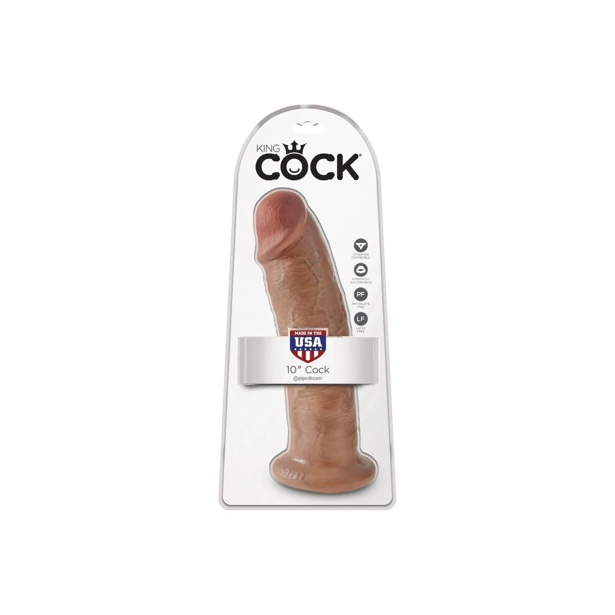Realistischer Penis 24 cm Karamell von King Cock kaufen | Fesselliebe