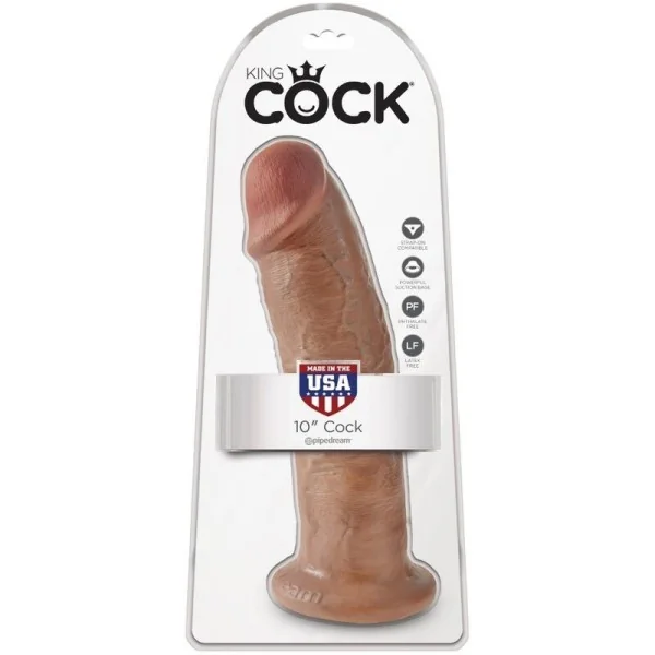 Realistischer Penis 24 cm Karamell von King Cock kaufen | Fesselliebe