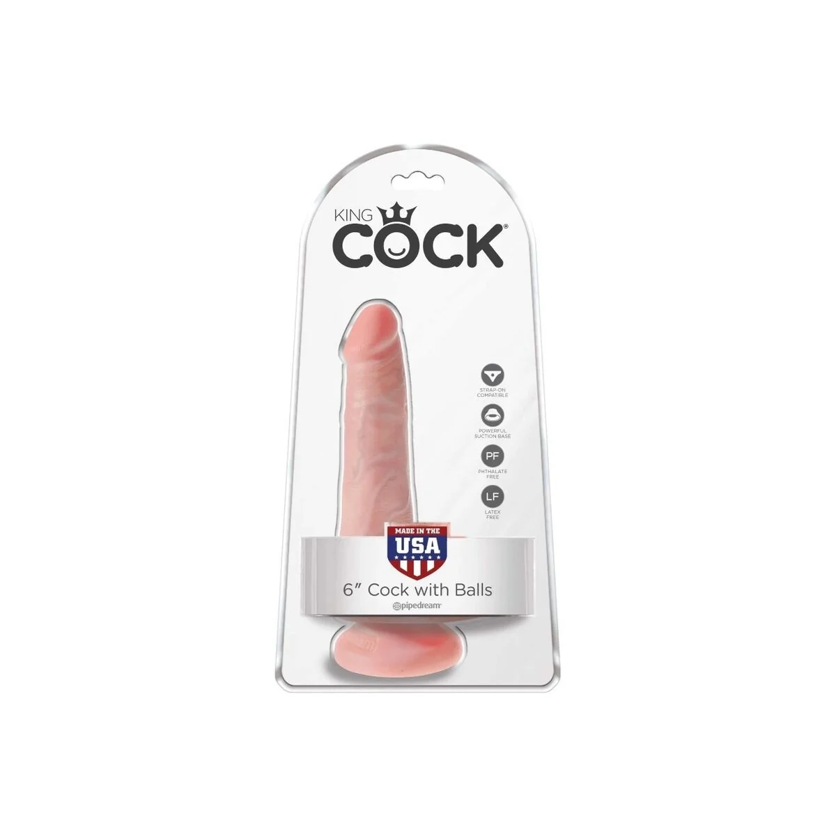 Realistischer Penis mit Eier 13.5 cm Leicht von King Cock kaufen | Fesselliebe