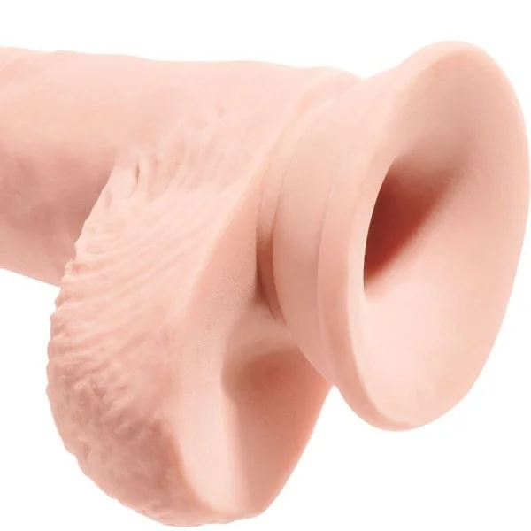Realistischer Penis mit Eier 19.4 cm Leicht von King Cock kaufen | Fesselliebe