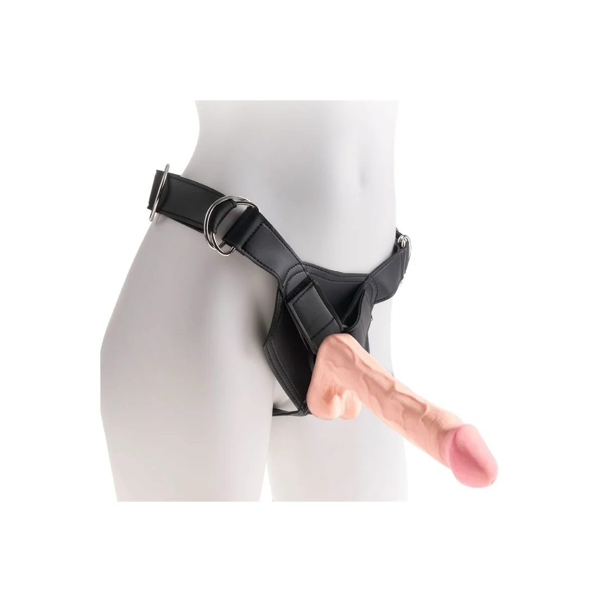 Realistischer Penis mit 3d-Kugeln 24.8 cm Licht von King Cock kaufen | Fesselliebe